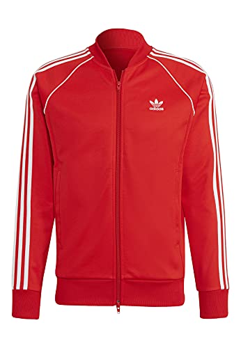 adidas SST TT P Blue Sweatshirt, Rojo Y Blanco, L Men's