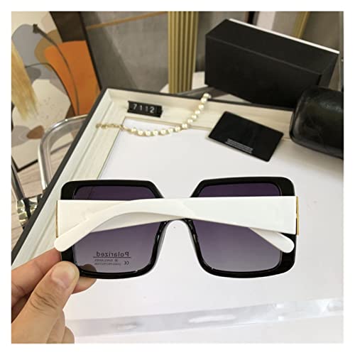 AIHUA Tienda Classic Luxury Square Women's Sunglasses Fashion Black Retro Señoras Gafas de Sol Sombras for Mujeres Polarizado (Color Name : Without Box 1)