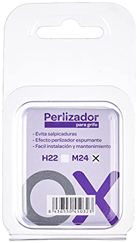 Aireador perlizador atomizador para lavabo de baño o fregadero de cocina. Rosca macho para colocar en la salida del grifo. Recambios originales garantizados