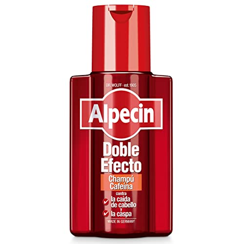 Alpecin Doble Efecto 1x 200 ml | Champu anticaida hombre y anticaspa hombre | Alpecin Champu con cafeina tratamiento para la caida del cabello y caspa