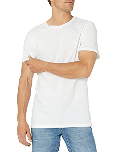 Amazon Essentials 6-Pack Crewneck Undershirts camisa, Blanco (White), Small