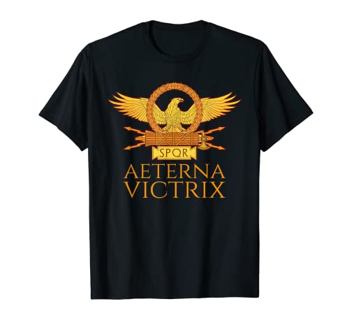 Ancient Roman Legion Eagle - Aeterna Victrix - Latin Quote Camiseta