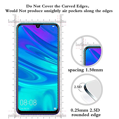 ANEWSIR [2 Pack] Protector de Pantalla para Huawei P Smart 2019/Huawei P Smart 2020 (New) Cristal Vidrio Templado Premium 9H definición.