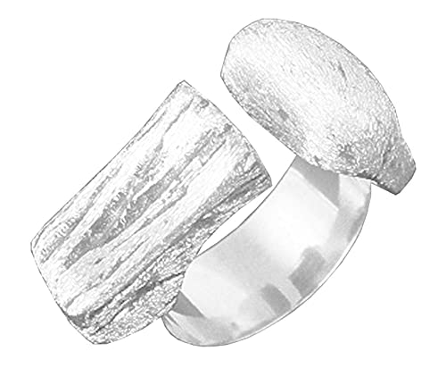 Anillo ajustable hecho a mano en plata, inspirado en un cuadro de YVES TANGUY