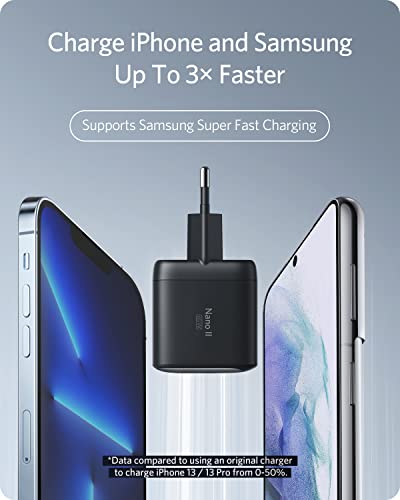 Anker Cargador USB-C, Nano II 65W GAN II PPS Adaptador Rápido, Cargador Compacto y Plegable para MacBook Pro/Air, Galaxy S20/S10, DELL XPS 13, Note 20/10+, iPhone 12/Pro/Mini, iPad Pro, Pixel y más