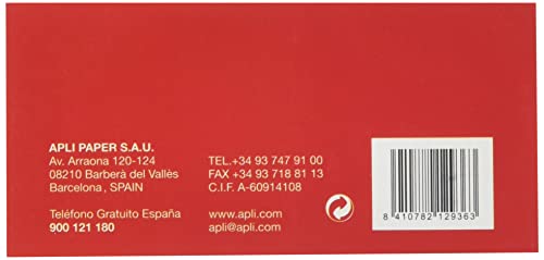 APLI 12936 - Talonario vales de caja 1-100, colores surtidos, 1 unidad