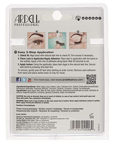 Ardell - Kit De Iniciación De Pestañas Postizas Fashion - Modelo Natural 110 - Color: Negro - Fácil Aplicación - Incluye Adhesivo Transparente - Modelo Best Seller!, color Multi, 66 g