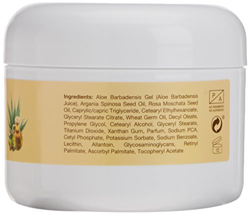 Argan-Aloe 70100 - Crema facial nutritiva con aloe y argán, 100 ml