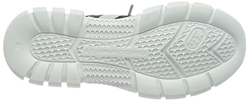 Armani Exchange Harlem New Extra Light Running, Sneaker Mujer, OP.White+Grey+Black, 38 EU