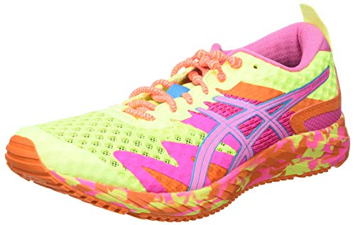 Asics Gel-Noosa Tri 12, Road Running Shoe Mujer, Safety Yellow/Dragon Fruit, 36 EU