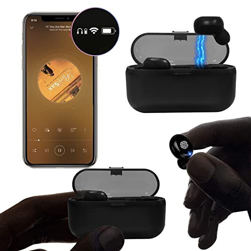 Auriculares Inalámbricos, Auriculares Bluetooth 5.0 Control Táctil con Graves Profundos In-Ear conPop-Ups Auto Pairing Caja de Carga Rápida IPX7 Impermeabilidad,para Android Phone/iOS