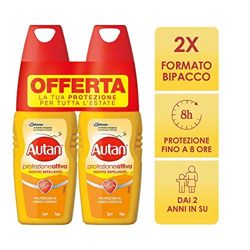 Autan 689338 Active Bipack, repelente de insectos, paquete de 2