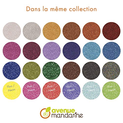 Avenue Mandarine 42746O - Un flacon de paillettes Glit's 14 g Fluo violet