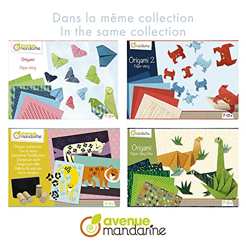 Avenue Mandarine- Boîte créative, Origami Avions/fusées, KC126C, Multicolore