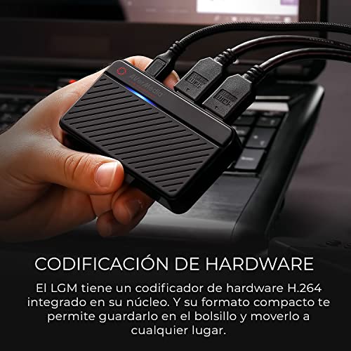 AVerMedia Live Gamer Mini Tarjeta de Captura GC311 1080p 60 Transmisión y Grabación de Dideo, Codificador de Hardware H.264 compatible con Xbox, Switch, HDMI Plug and Play para PC y Mac