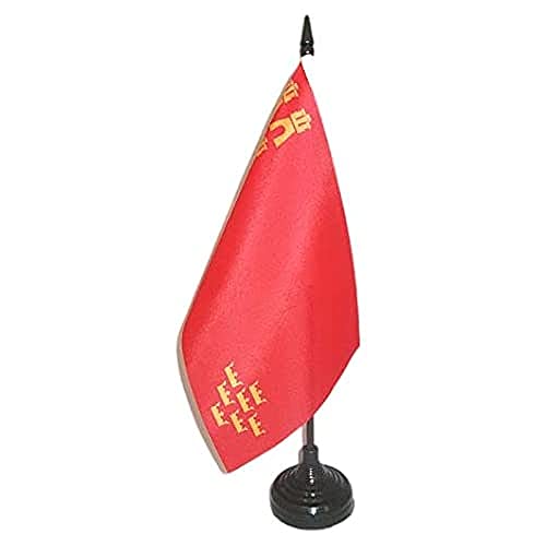 AZ FLAG Bandera de Mesa de la REGIÓN DE Murcia 21x14cm - BANDERINA de DESPACHO MURCIANA 14 x 21 cm