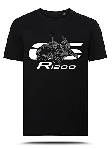 AZgraphishop Camiseta con gráfica R 1200 GS 2017-2018 Silhouette Style TS-BM-017, Negro , S