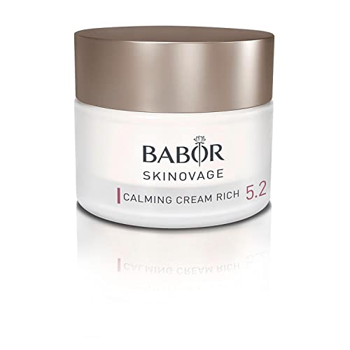 BABOR SKINOVAGE Calming Cream Rich, Crema facial rica para pieles sensibles, Cuidado hidratante sin colorantes ni fragancias, Vegano, 1 x 50 ml