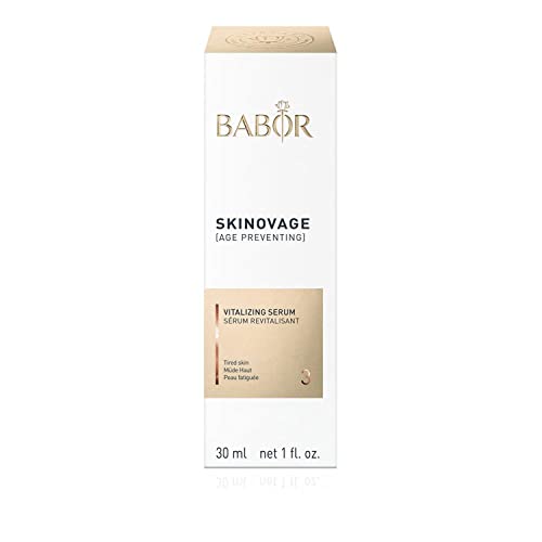 BABOR SKINOVAGE Vitalizing Serum para pieles cansadas y estresadas, Suero antiedad revitalizante para el rostro, Fórmula vegana, 1 x 30 ml