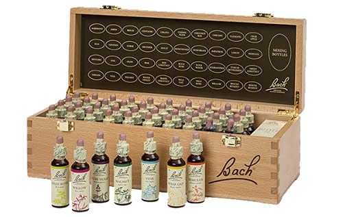 Bach Flower Remedies Set Wooden 40 x 20 ml Set Flores de Bach, caja de madera de haya