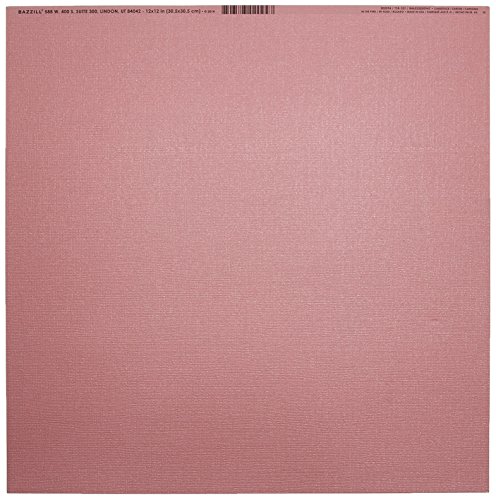 Bazzill Bling cartoncino 12"X 12"-In Rosa