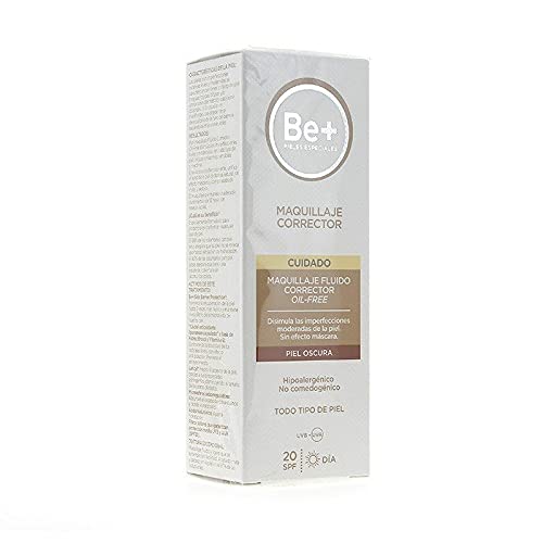 BE+ MAQUILLAJE FLUIDO CORRECTOR OIL-FREE SPF20 PIEL OSCURA