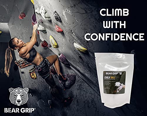 BEAR GRIP - Tiza deportiva para manos libres de sudor y levantamiento de peso máximo de agarre, crossfit, escalada, gimnasia, baile de polos, culturismo y más. (1 pelota)