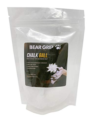 BEAR GRIP - Tiza deportiva para manos libres de sudor y levantamiento de peso máximo de agarre, crossfit, escalada, gimnasia, baile de polos, culturismo y más. (1 pelota)