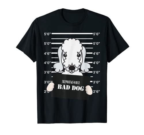 Bedlington Terrier - Divertida foto de perro malvado Camiseta