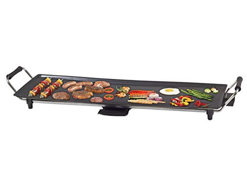 BEEPER 90.386 Beper 90.386-Plancha de Teppanyaki, 1800 W, Aluminio Antiadherente, Negro