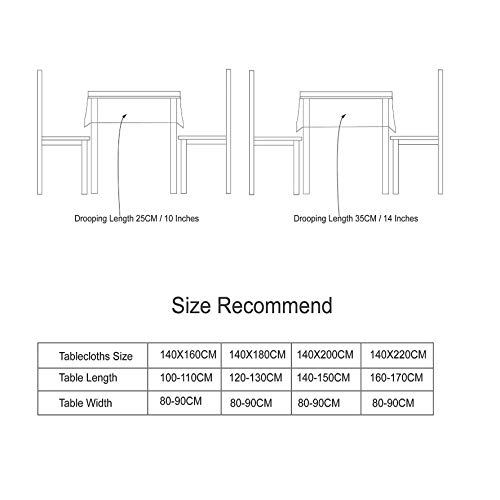 BH-JJSMGS Mantel Bordado de celosía Cuadrada, Tela de Mesa de Cocina con diseño de Borla café fragante 110 * 170 cm