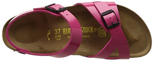 Birkenstock Rio, pestaña Trasera, Rosa (Vernis Pink), 25 EU