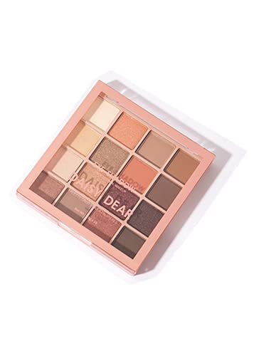 BJ-SHOP Sombra de Ojos Paleta de Maquillaje Maquillaje de Sombra de Ojos Sombra de Ojos Brillo 16 Tonos Efecto Mate Satinado Metálico