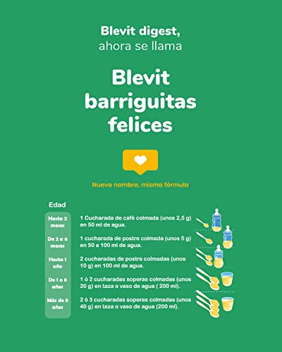 Blevit Barriguitas Felices - Infusión digestiva en polvo con Manzanilla e Hinojo, 150g