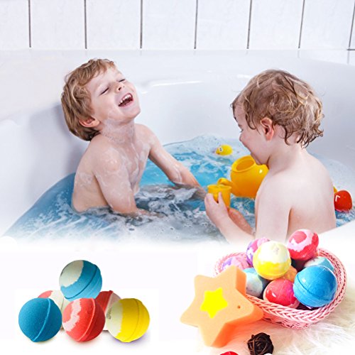 Bombas de Baño, STNTUS 12 Sales de Baño Espuma Relajantes de Spa, Regalos Mama Bolas de Baño Efervescentes con Aceites Esenciales Naturales, Regalo Cumpleaños para Mujer, Niños, Novia