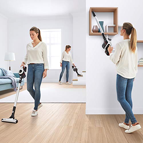 Bosch Hogar, Unlimited Serie 6, BCS611AM, Aspirador sin Cable, 18 V, 0.4 Litros, Color Blanco [Exclusiva Amazon]