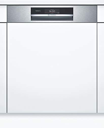 Bosch SMI8YCS01E Serie 8 - Lavavajillas semiintegrable, 60 cm, acero inoxidable, 65 kWh/100 ciclos, 14 MGD, SuperSilence/EmotionLight/VarioCajón Pro/Home Connect