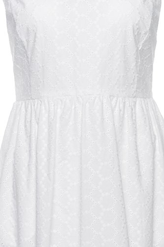 BOSS Abroidita Vestido, Blanco (White 100), 38 (Talla del Fabricante: 36) para Mujer