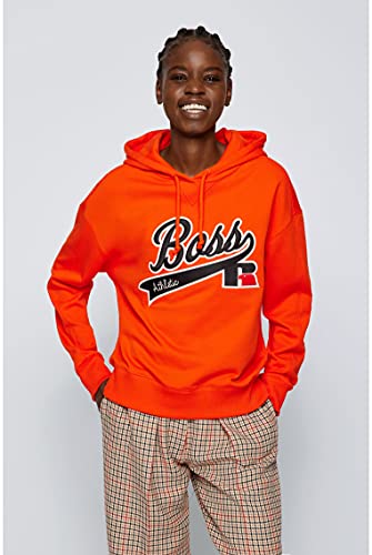 BOSS C_Eraisy_RA Sudadera con Capucha, Bright Orange821, L para Mujer