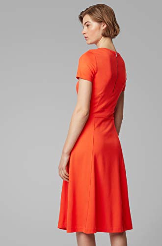 BOSS Dusca Vestido, Naranja (Bright Orange 820), Large para Mujer