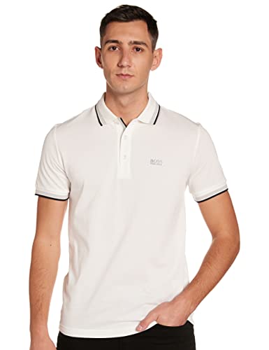 Boss Men's Paddy Tipped Polo Shirt - White - M - White