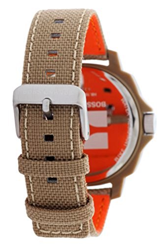 Boss Orange 1502288 - Reloj de Señora Movimiento de quarzo con Correa téxtil Beige