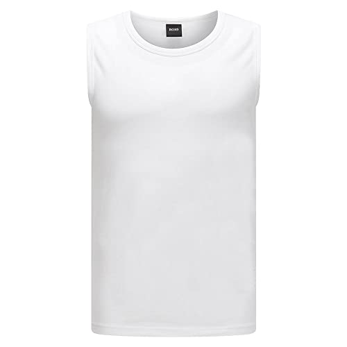 BOSS SL-Shirt RN 10194356 01 Top de Deporte, Blanco (White 100), XXL (Pack de 2) para Hombre