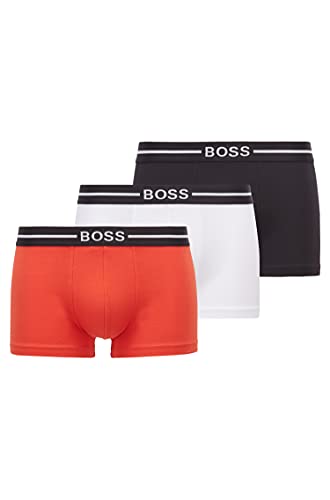 BOSS Trunk 3p Organic Co Bóxer, Open Red 640, XXL para Hombre