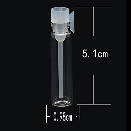 Botella De Perfume Vacía Perfume Recargable Frascos Para Perfume 10 Unids / Lote Mini Perfume De Vidrio Pequeño Muestra Viales Botella De Perfume 1Ml Laboratorio Vacío Líquido Fragancia Tubo De Prueba