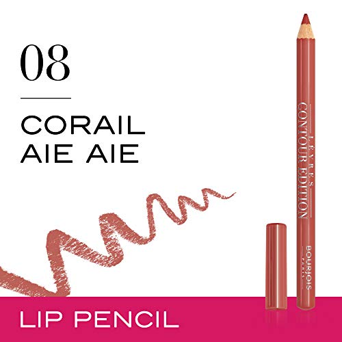 Bourjois Contour Edition Perfilador de Labios Tono 08 Corail aie aie, 1.14 gr.