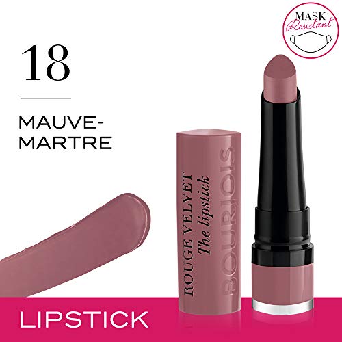 Bourjois Velvet The Lipstick Barra De Labios Tono 018 (Mauve-martre), 2.3 gr