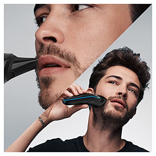 Braun Recortadora de Barba 7 en 1, Máquina Cortar Pelo, Facial, MGK 3242, Negro/Azul