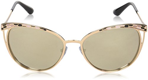 Bulgari 0Bv6083 20145A 56 Gafas de Sol, Dorado (Pink/Brown Dark), Unisex-Adulto