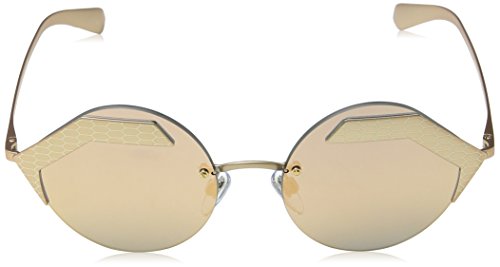 Bulgari 0BV6089 20134Z 55 Gafas de Sol, Dorado (Matte Pink Gold/Pink Gold/Greymirrorrosegold), Unisex-Adulto